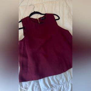 Club Monaco Maroon Suit Top
